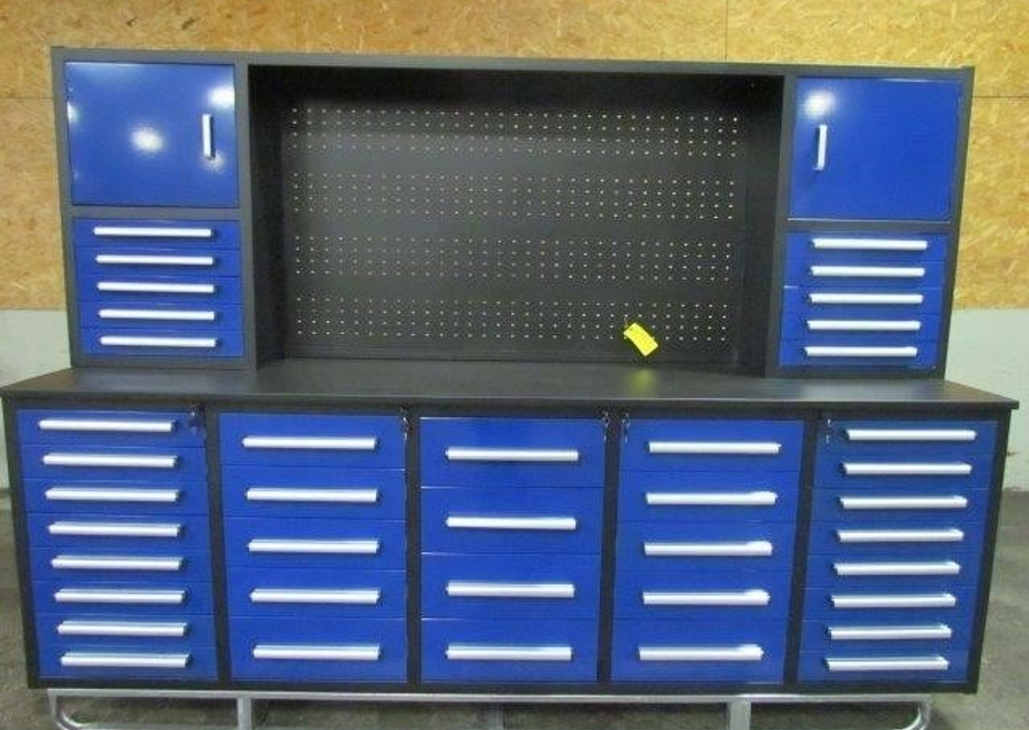 Steelman 10 ft Work Bench with 40 Drawers 4